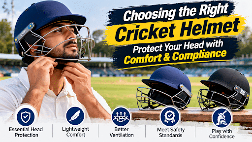 Choosing the Right Cricket Helmet: Protect Your Head with Comfort & Compliance